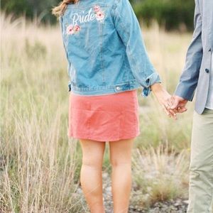 “Bride” Jean Jacket small